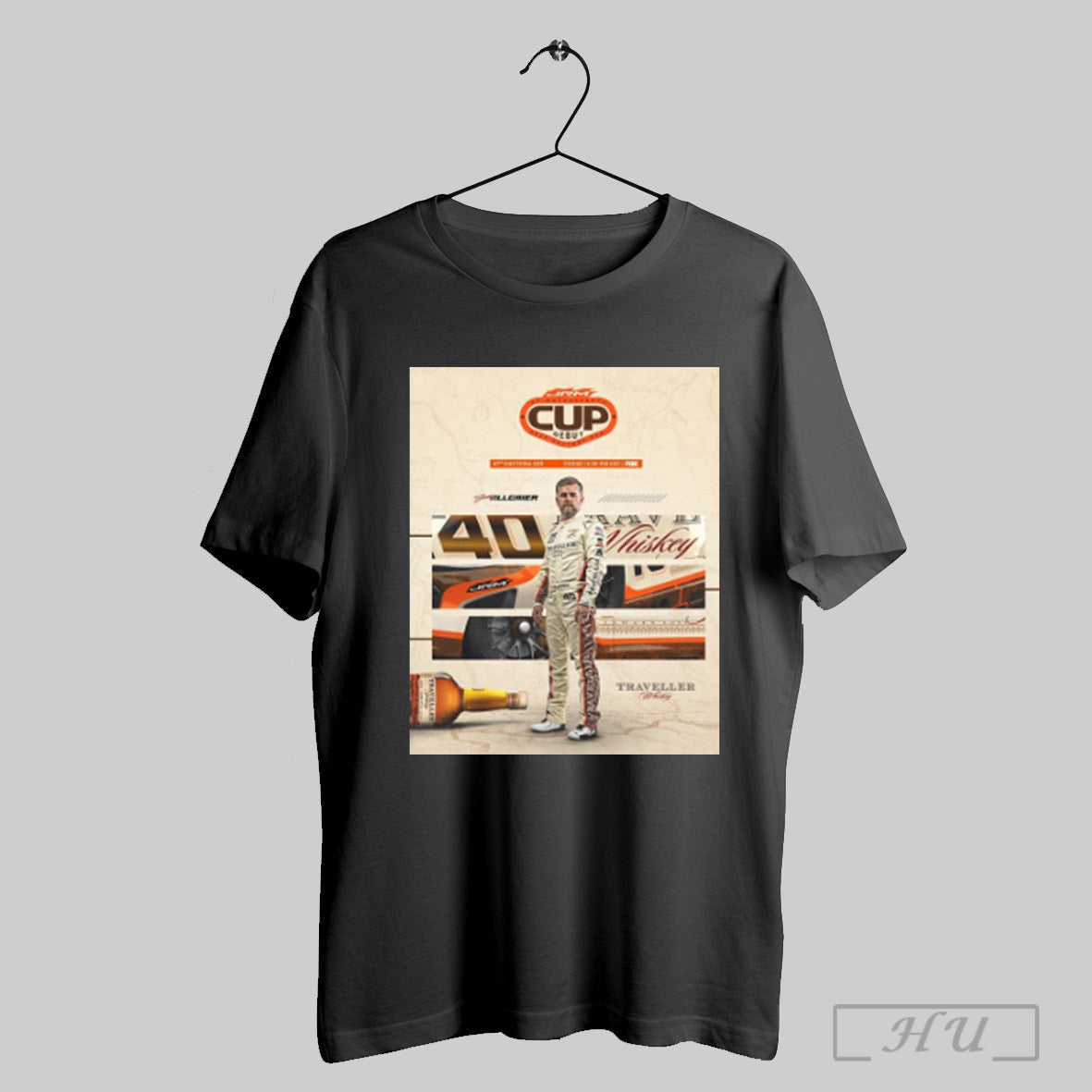 Trendy Justin Allgaier 67th 2025 Daytona 500 Today Traveller Whiskey Jr Motorsports Cup Debut Poster T Shirt Sweatshirt...