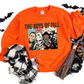The Boys Of Fall Sweatshirt, Horror Movie Characters Sweatshirt, Halloween Sweatshirt T-Shirts, Hoodie | CoreVibeTees.com