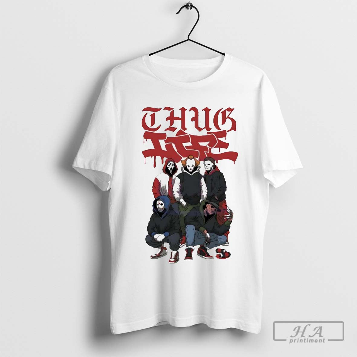 Thug Life Halloween Friday The 13th horror character T-shirt Hoodie, Sweatshirt | CoreVibeTees.com