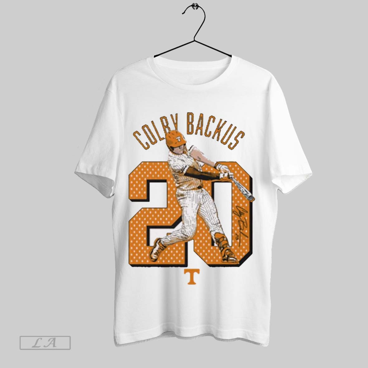 Top Colby Backus 20 Illustrated Tennessee Vols Ncaa Signature Sweatshirt T Shirt Hoodie | CoreVibeTees.com