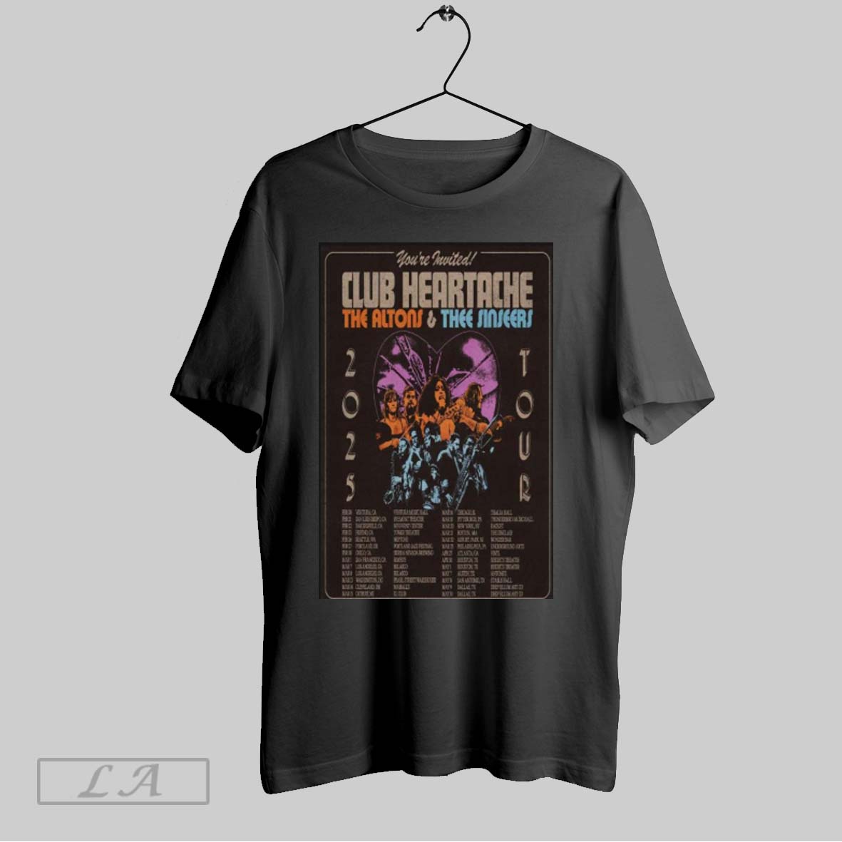 The Altons Thee Sinseers Club Heartache 2025 Poster Shirt Hoodie, Sweatshirt | CoreVibeTees.com