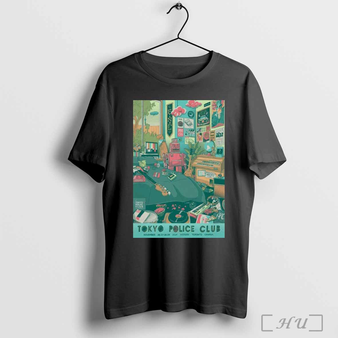 Tokyo Police Club Toronto, ON 2024 Tour Poster Shirt Hoodie, Sweatshirt | CoreVibeTees.com