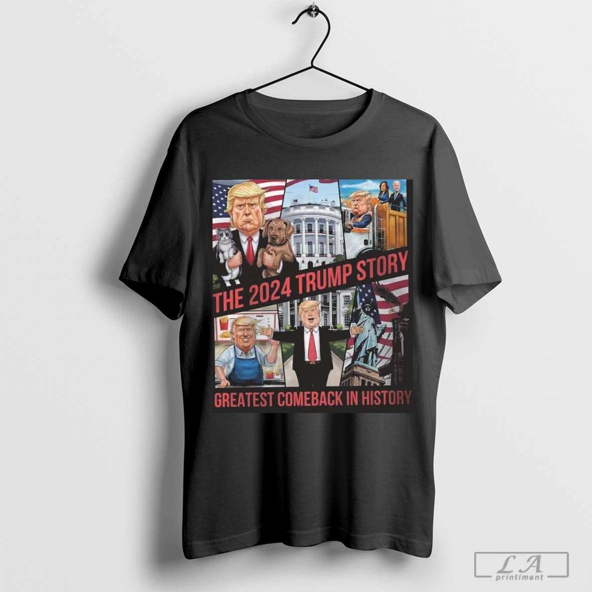 The 2024 Trump Story Greatest Comeback In History Shirt Hoodie, Sweatshirt | CoreVibeTees.com