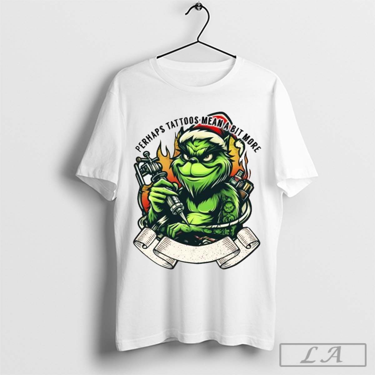 The Grinch Perhaps Tattoos Mean A Bit More Merry Christmas Shirt Hoodie, Sweatshirt | CoreVibeTees.com