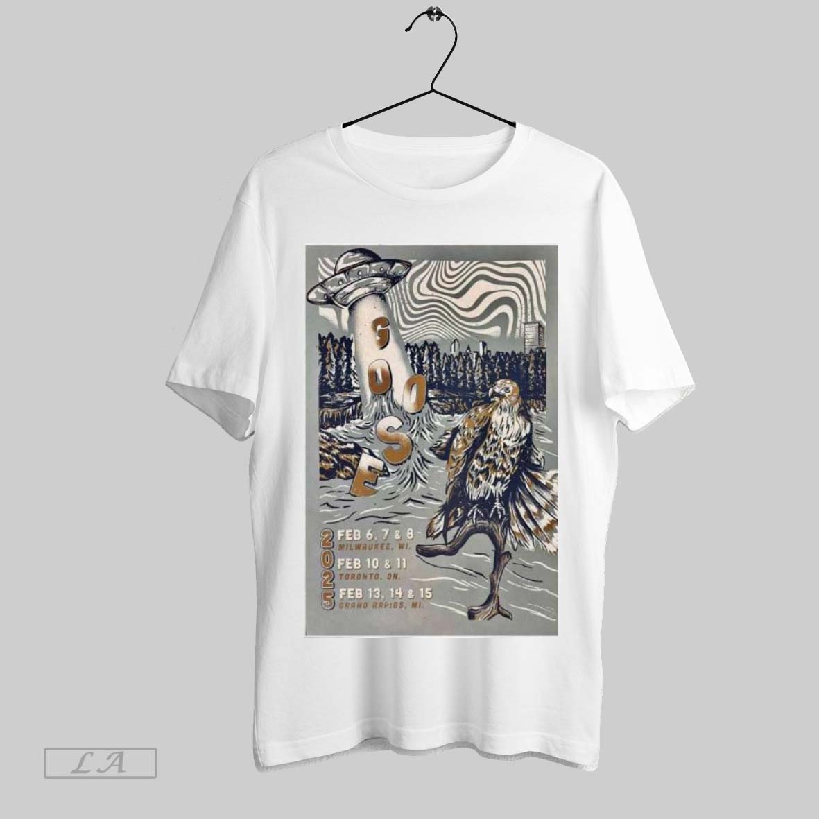 Top Goose February 2025 Tour Poster Unisex Sweatshirt T Shirt Hoodie | CoreVibeTees.com