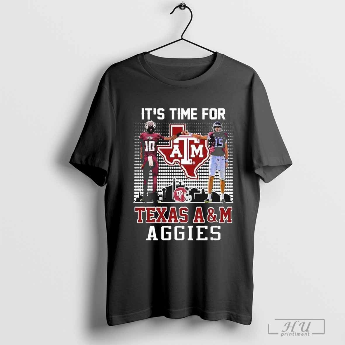 Texas A&amp;M Aggies Marcel Reed Conner Weigman Itâ€™s Time For Texas A&amp;M T-Shirt Hoodie, Sweatshirt | CoreVibeTees.com
