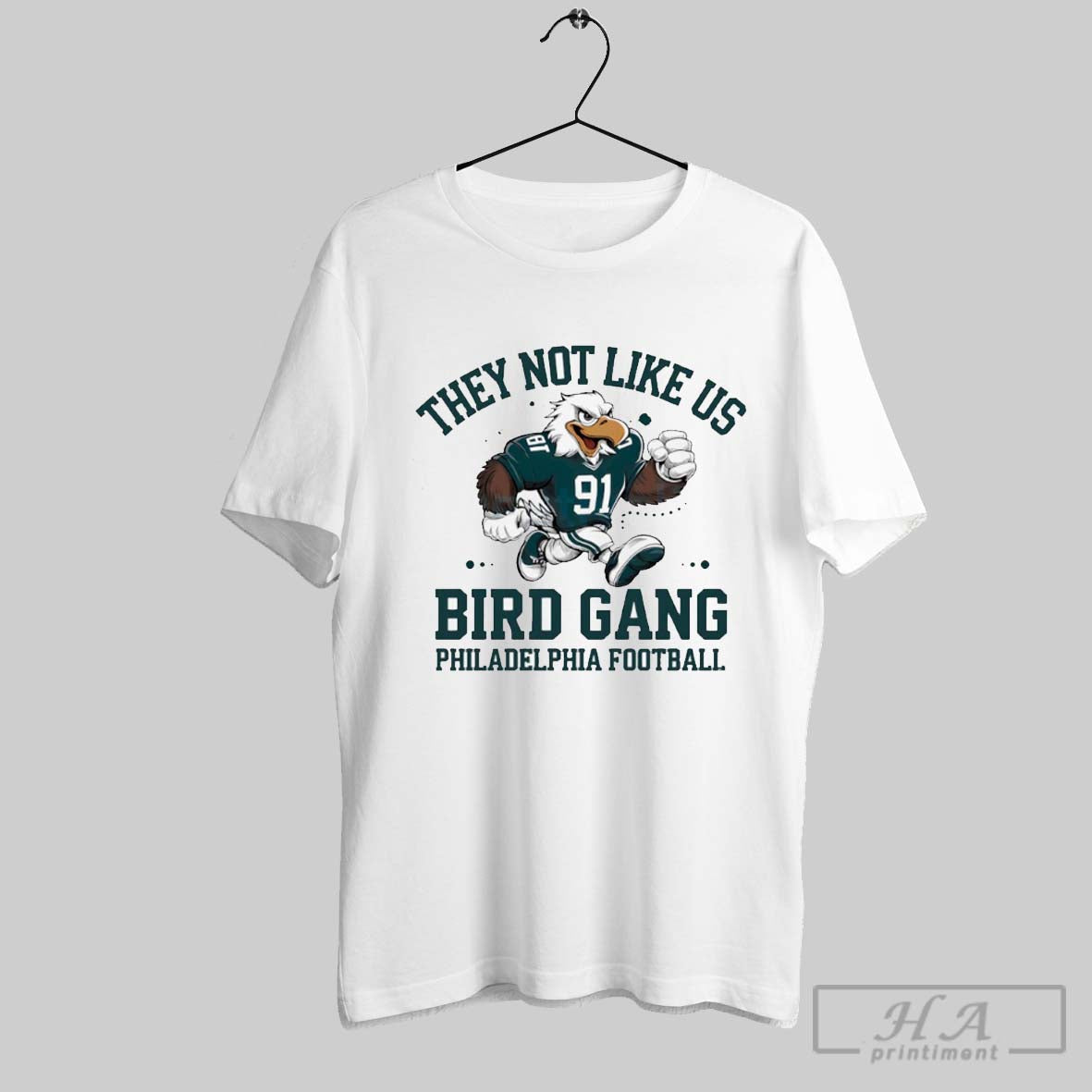 They Not Like Us Bird Gang Philadelphia Football Mascot Shirt Hoodie, Sweatshirt | CoreVibeTees.com
