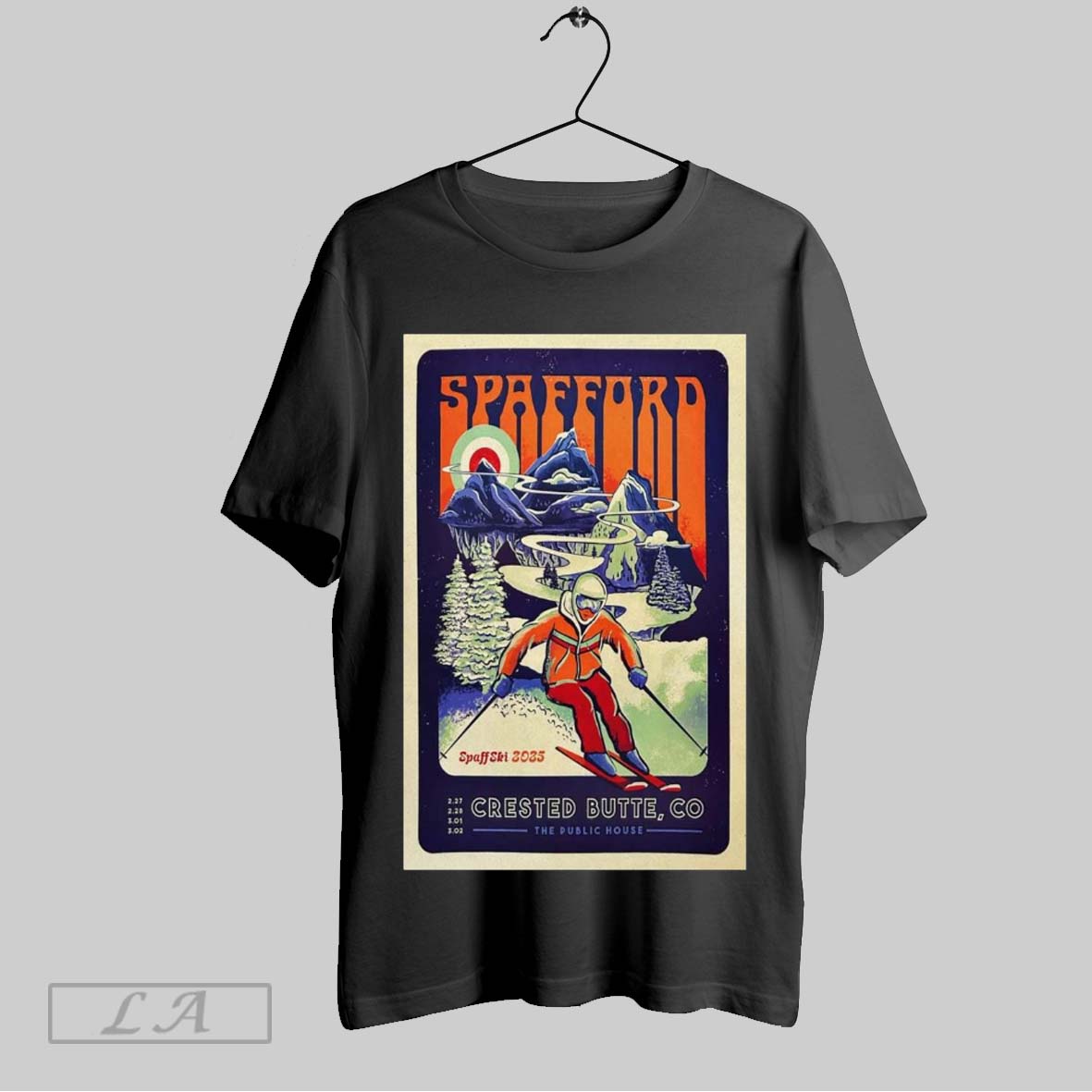 Top Poster Spafford Feb 27 Mar 2 2025 The Public House Crested Butte Co T Shirt Sweatshirt Hoodie Shirt | CoreVibeTees.com