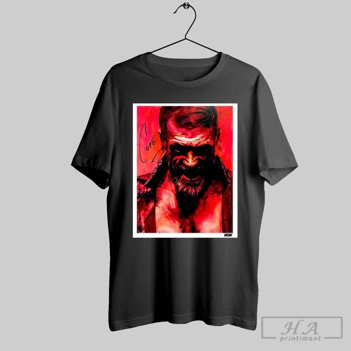 The Art Of Rob Schamberger The Legend Cope Aew Signature Poster T Shirt Hoodie, Sweatshirt | CoreVibeTees.com