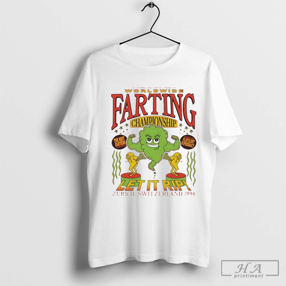The International Farting Federation World Farting Championship Let It Rip Zurich Switzerland 1994 T Shirts Hoodie,...