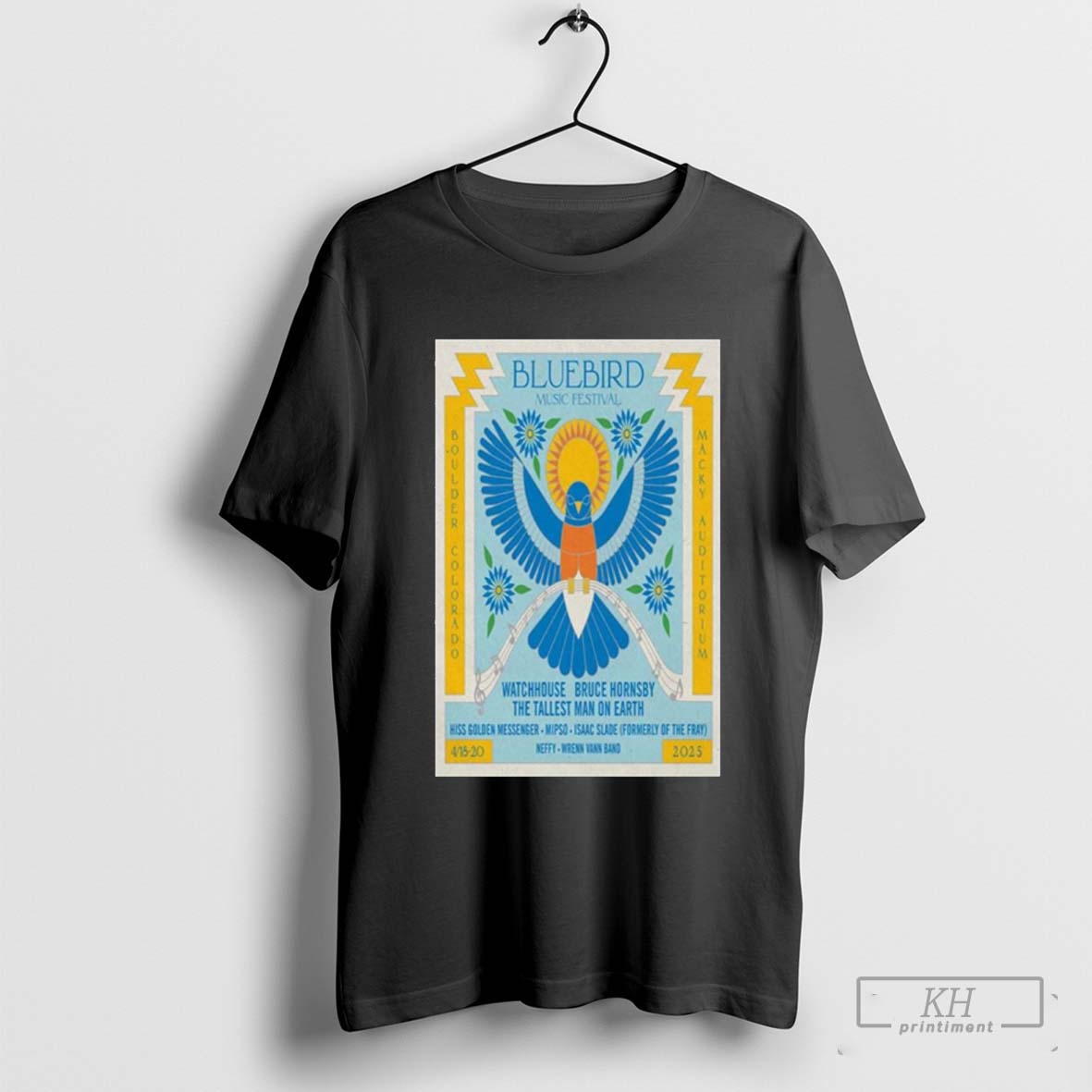 Tour Poster Bluebird Music Festival At Macky Auditorium In Boulder Co On April 18 20 2025 Shirt Hoodie, Sweatshirt