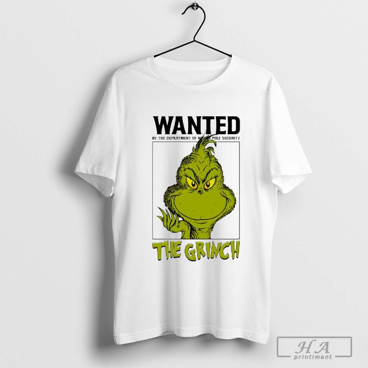 The Grinch wanted by the department of north pole security Christmas T-shirt Hoodie, Sweatshirt | CoreVibeTees.com
