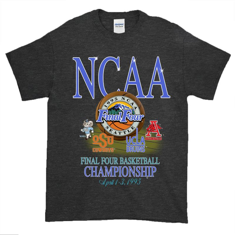 1995 NCAA Final Four Championship Vintage t-shirt, Vintage graphic tee Classic Cotton Menswear Top Tshirt... (Image 2)