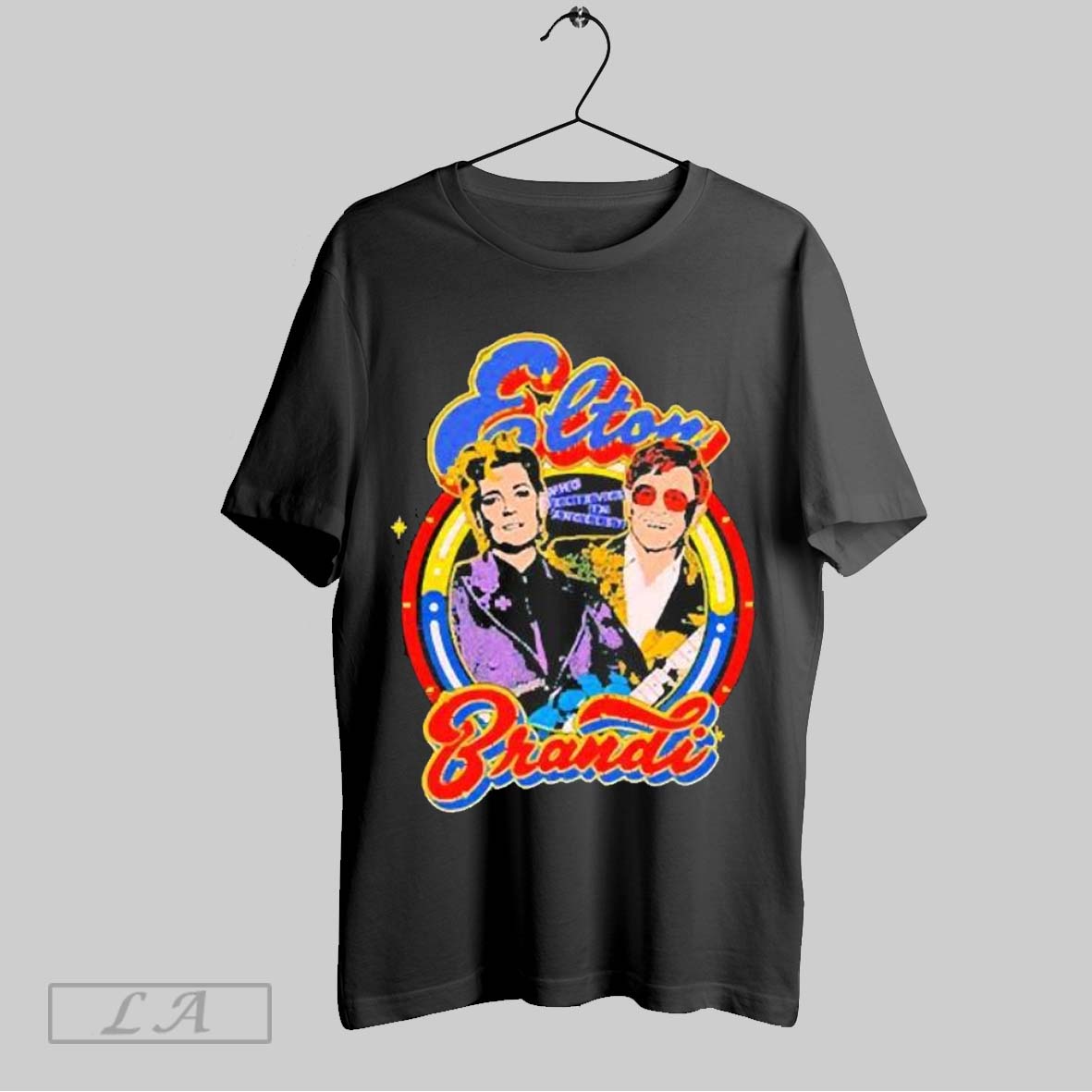 Top Elton John And Brandi Carlile Who Believes In Angles T Shirt Hoodie, Sweatshirt | CoreVibeTees.com