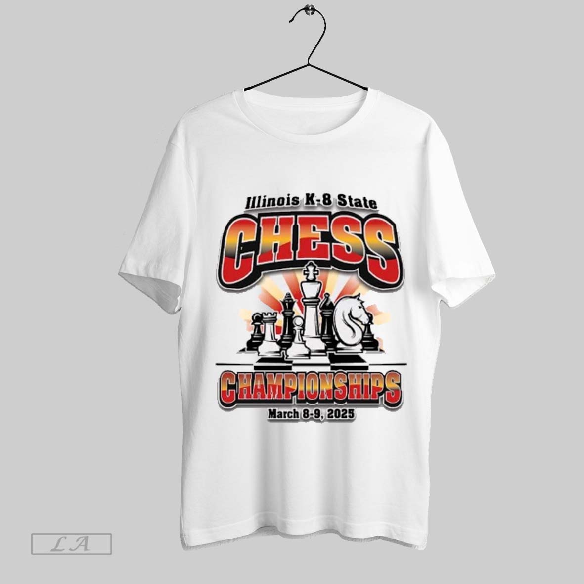 Top 2025 Illinois K8 Chess Championship T Shirt Hoodie, Sweatshirt | CoreVibeTees.com