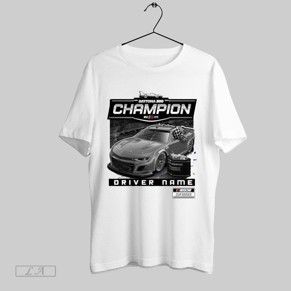 Top Checkered Flag Sports William Byron 2025 Nascar Daytona 500 Champion Winner Driver Name T Shirt Hoodie, Sweatshirt