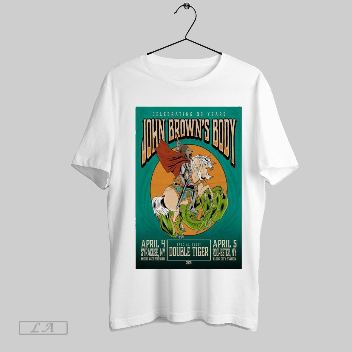 Top Poster Celebrating 30 Years John Browns Body Apr 4 2025 Middle Ages Brewing Company Syracuse Ny T Shirt Hoodie,...