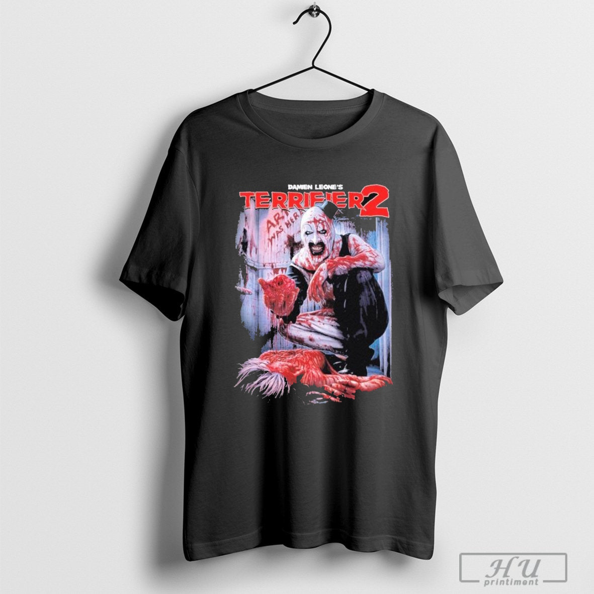 Terrifier 2 Damien Leone's As Was Here Heart Stopper T-shirt Hoodie, Sweatshirt | CoreVibeTees.com