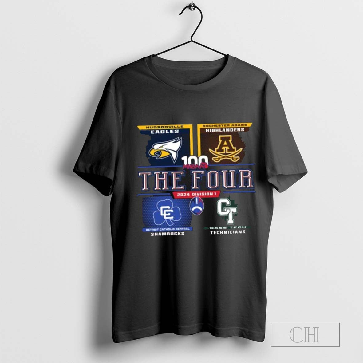 The Four 2024 100 MHSAA Football Division T-shirt Hoodie, Sweatshirt | CoreVibeTees.com
