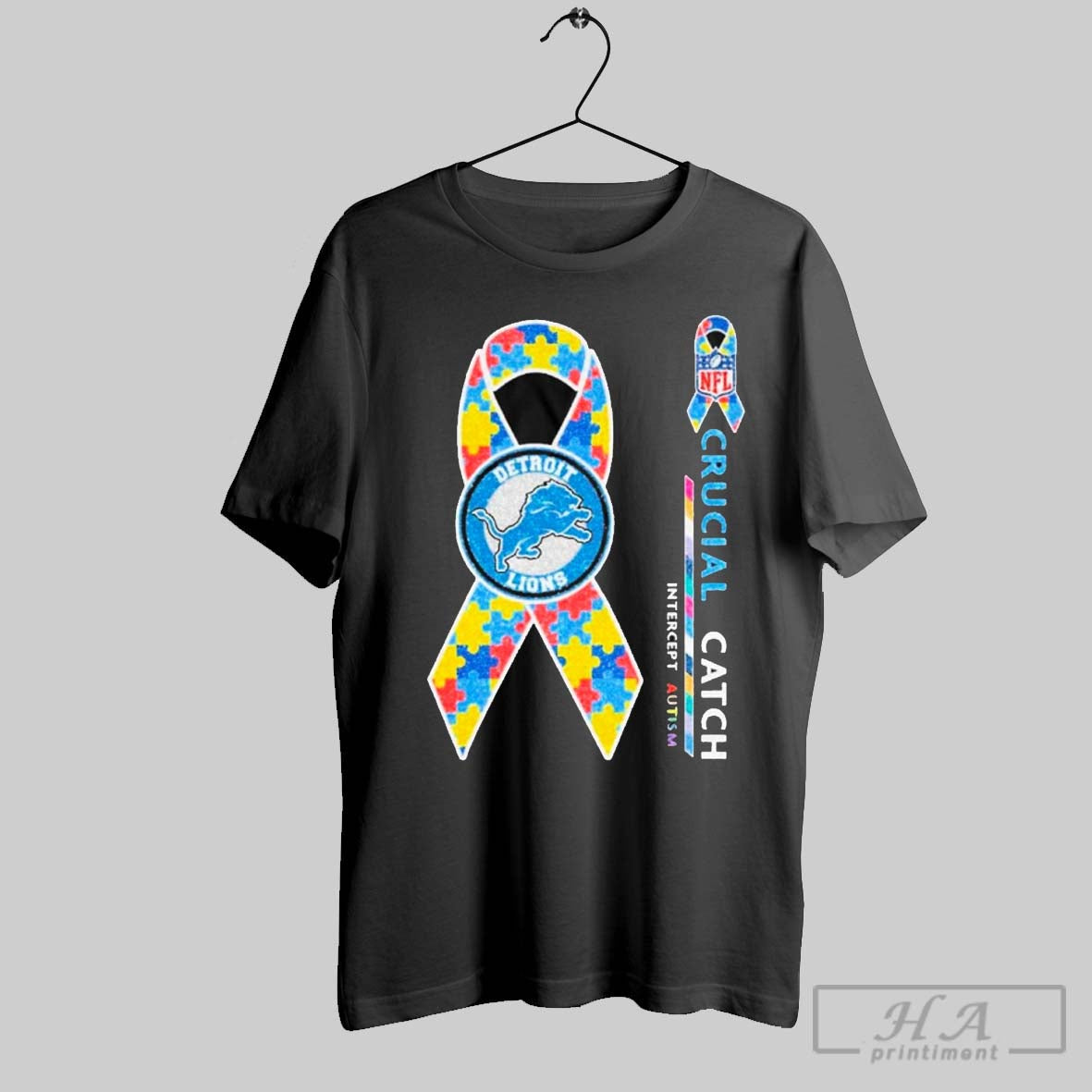 Top Detroit Lions Crucial Catch Intercept Autism T Shirt Hoodie, Sweatshirt | CoreVibeTees.com