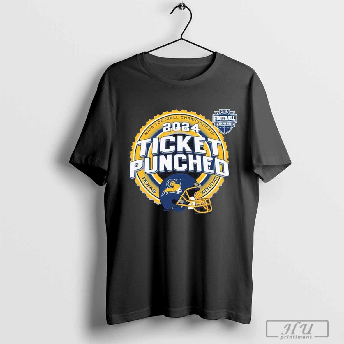 Texas Wesleyan Football 2024 Naia Championship Ticket Punched Shirt Hoodie, Sweatshirt | CoreVibeTees.com