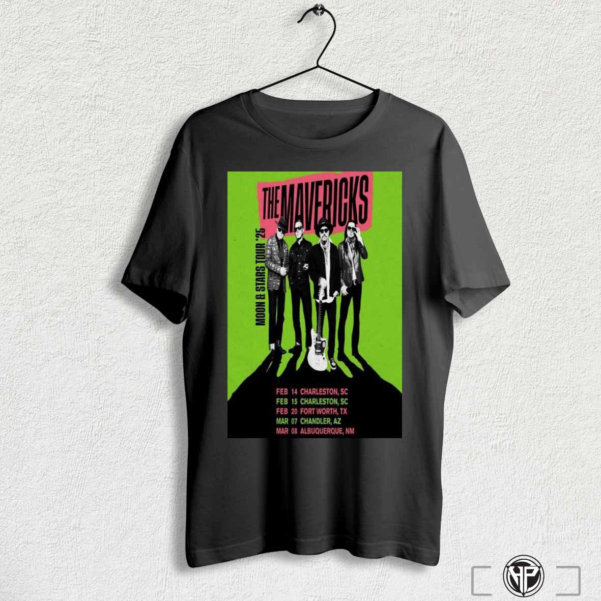 The Mavericks Moon Tour And Stars 2025 Poster Shirt Hoodie, Sweatshirt | CoreVibeTees.com