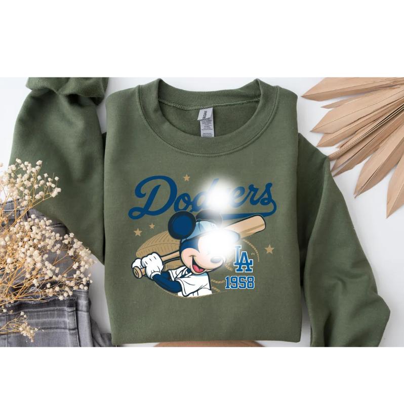 #Dodgers 1958 Baseball Shirt, Sport Sweatshirt, #Dodgers Baseball Shirt, Sweatshirt, Hoodie, Sport Lovers Gift,... (Image 2)