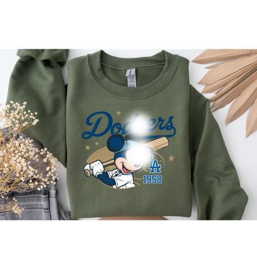 #Dodgers 1958 Baseball Shirt, Sport Sweatshirt, #Dodgers Baseball Shirt, Sweatshirt, Hoodie, Sport Lovers Gift,... (Image 2)