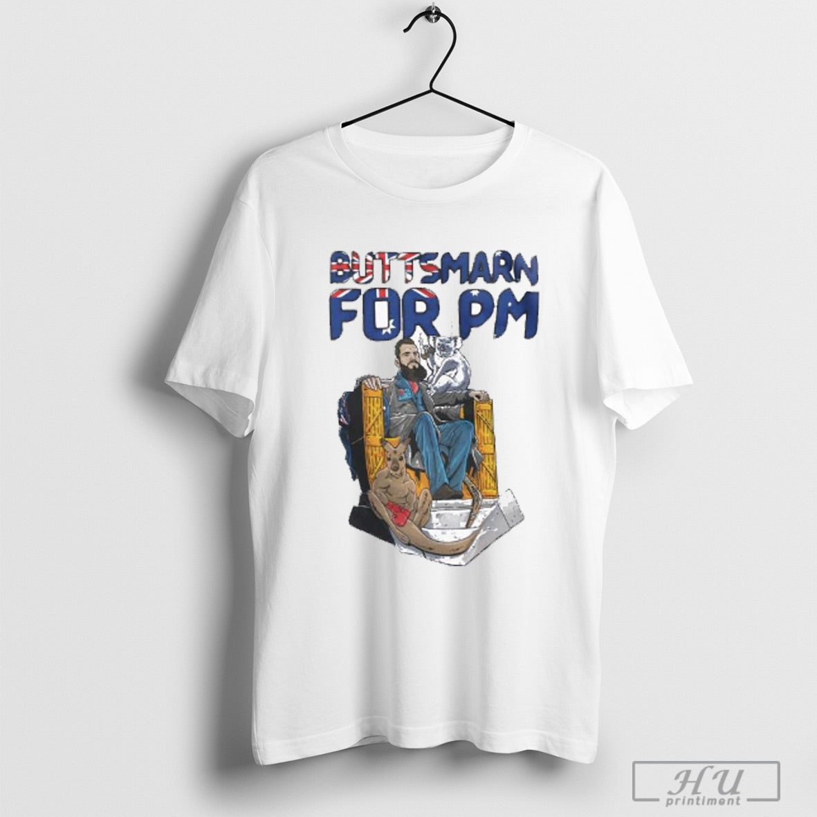 Trendy Isaac Butterfield Buttsmarn For Pm Koala And Kangaroo T Shirts Hoodie, Sweatshirt | CoreVibeTees.com