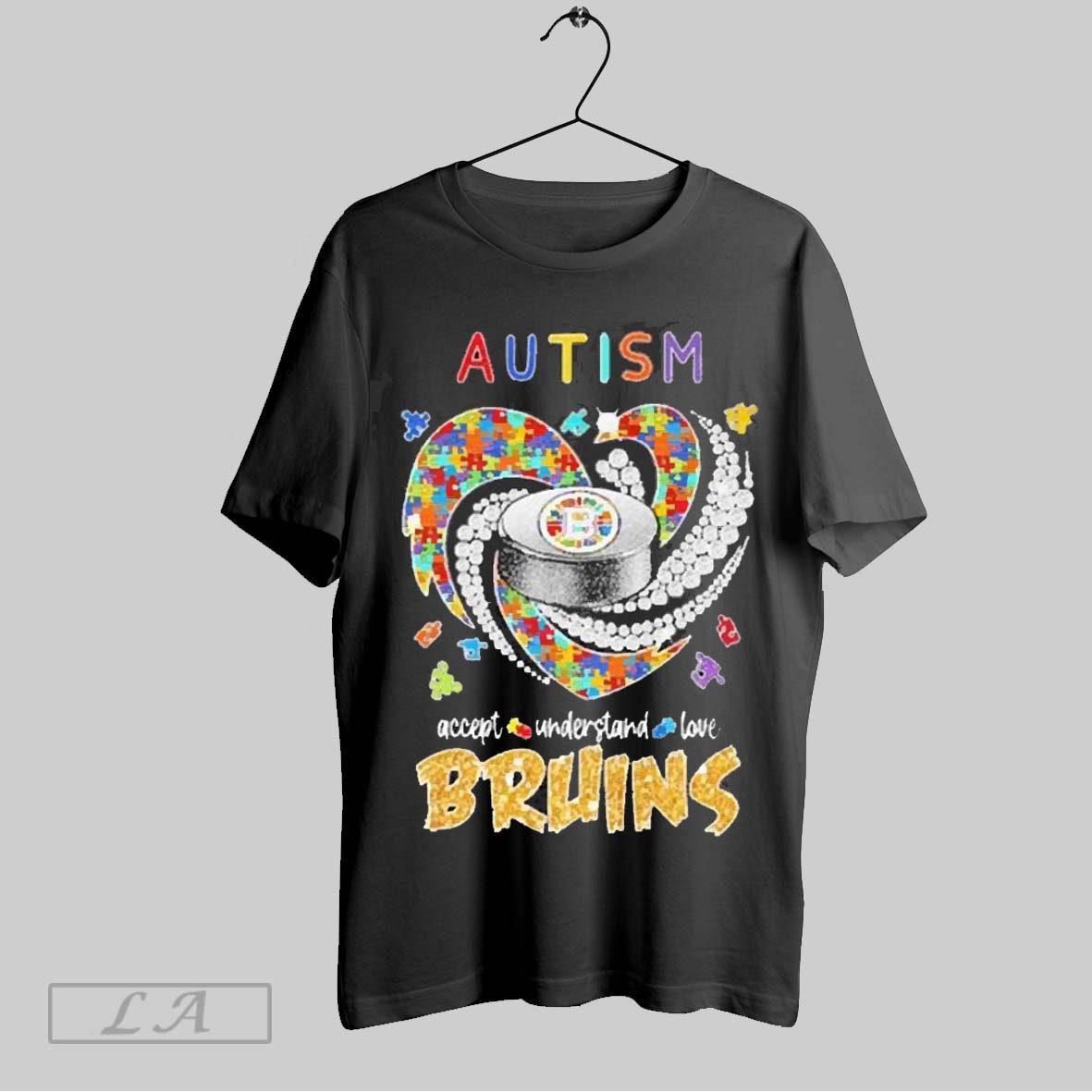Top Boston Bruins Autism Accept Understand Love Heart Diamonds 2025 T Shirt Hoodie, Sweatshirt | CoreVibeTees.com