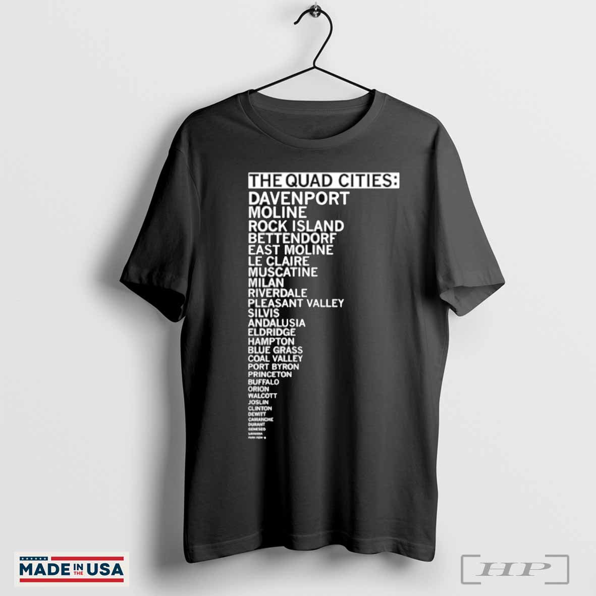 The Quad Cities List Shirt Hoodie, Sweatshirt | CoreVibeTees.com