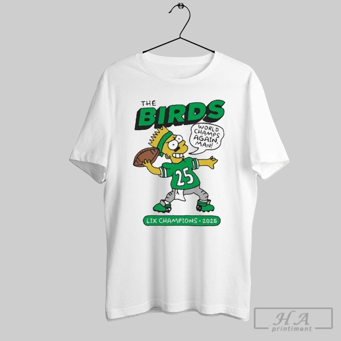 The Simpson World Champs Again The Birds Lix Champions 2025 Shirt Hoodie, Sweatshirt | CoreVibeTees.com