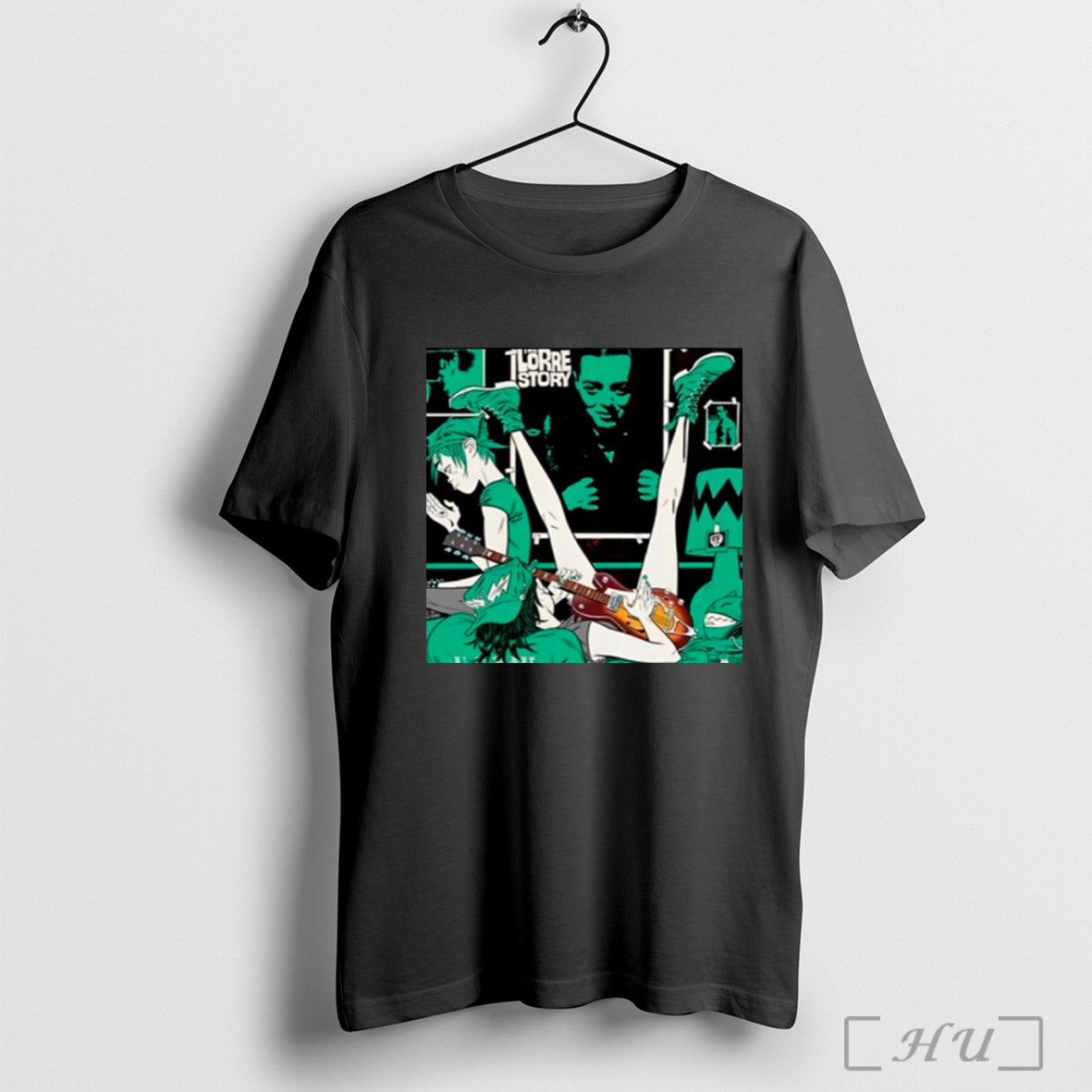 The Now Now Gorillaz 25 Capsule Green Room T Shirts Sweatshirt Hoodie | CoreVibeTees.com