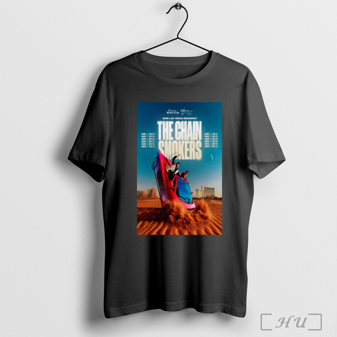 The Chainsmokers 2025 Las Vegas Residency Tour Poster T Shirt Sweatshirt Hoodie | CoreVibeTees.com