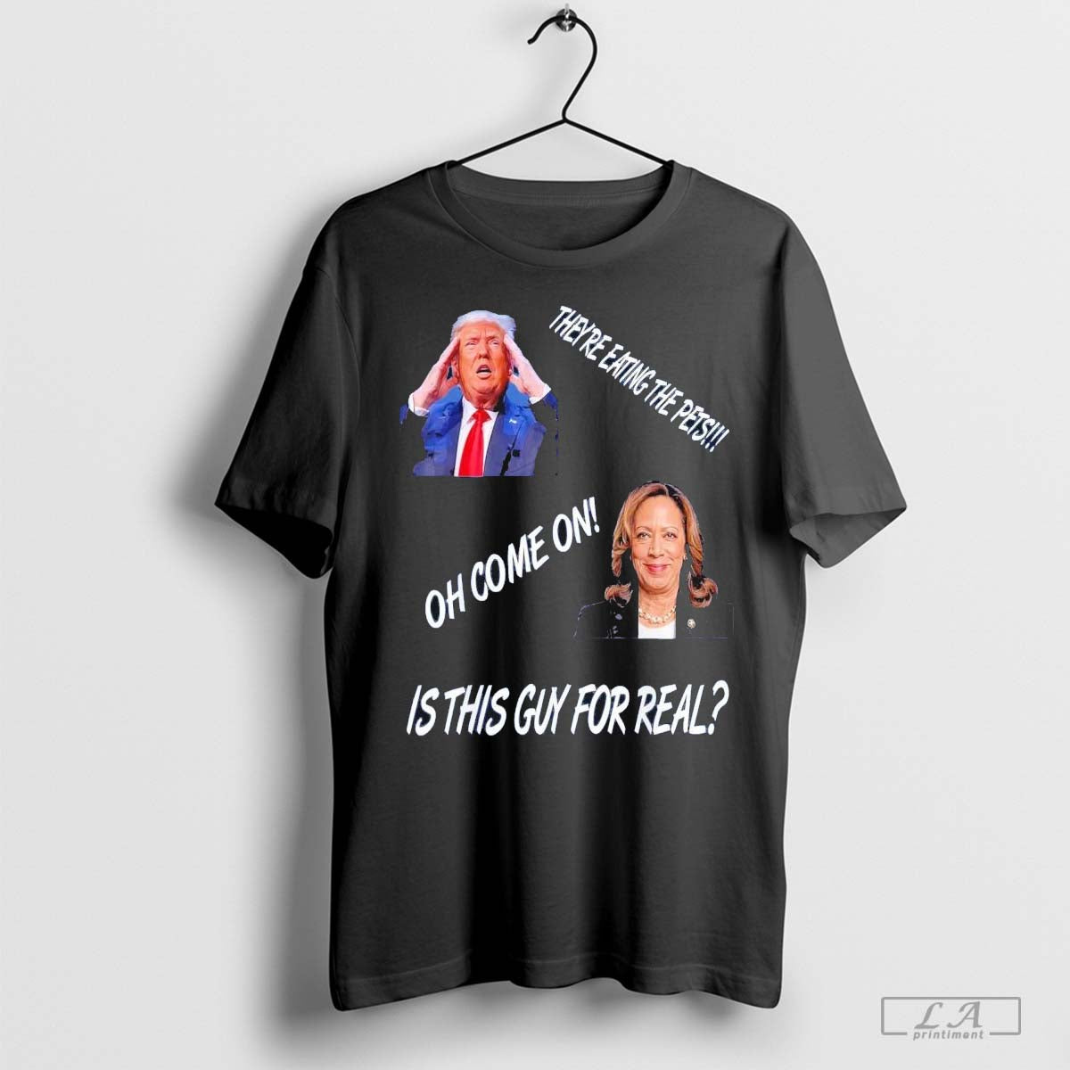 They’re Eating The Pets Funny Donald Trump Kamala Harris T-Shirt Hoodie, Sweatshirt | CoreVibeTees.com