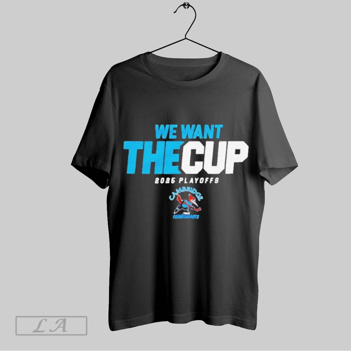 Top 2025 Cambridge Roadrunners Playoff We Want The Cup Sweatshirt T Shirt Hoodie | CoreVibeTees.com