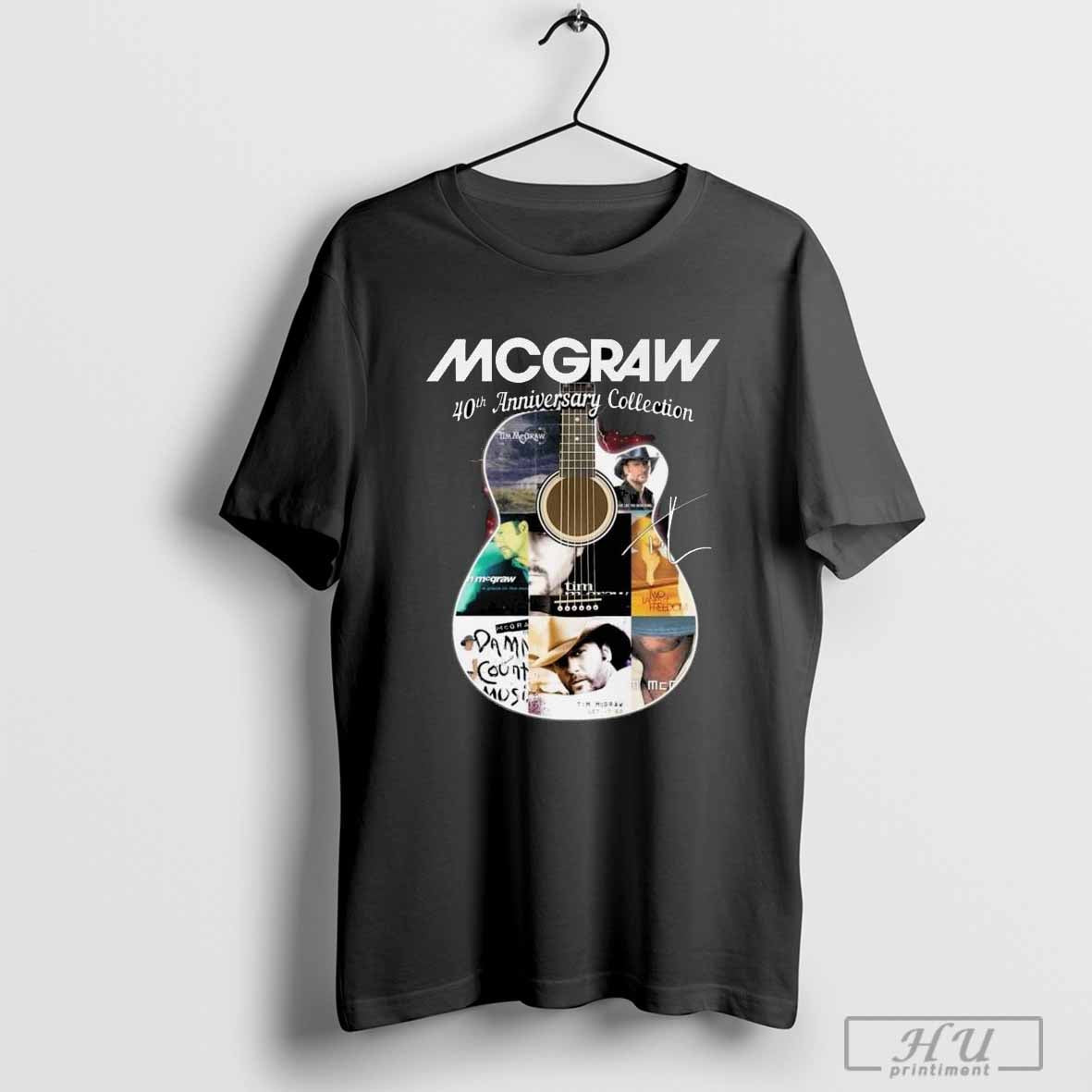 Tim McGraw 40th Anniversary Collection Signature 2024 T-shirt Hoodie, Sweatshirt | CoreVibeTees.com
