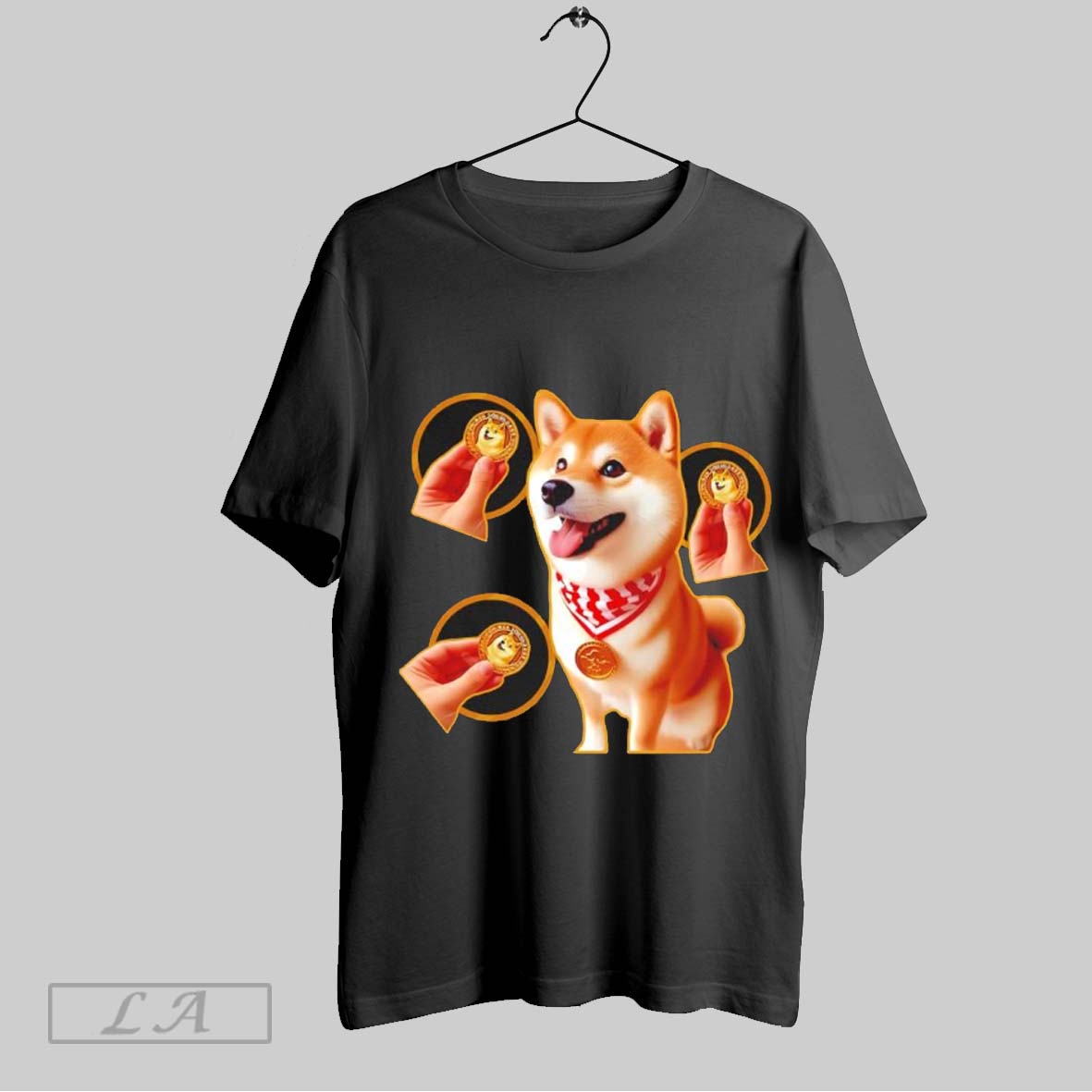 Top Doge Gold Coin Dog Shiba Inu Wins Gold Medal Sweatshirt T Shirt Hoodie | CoreVibeTees.com