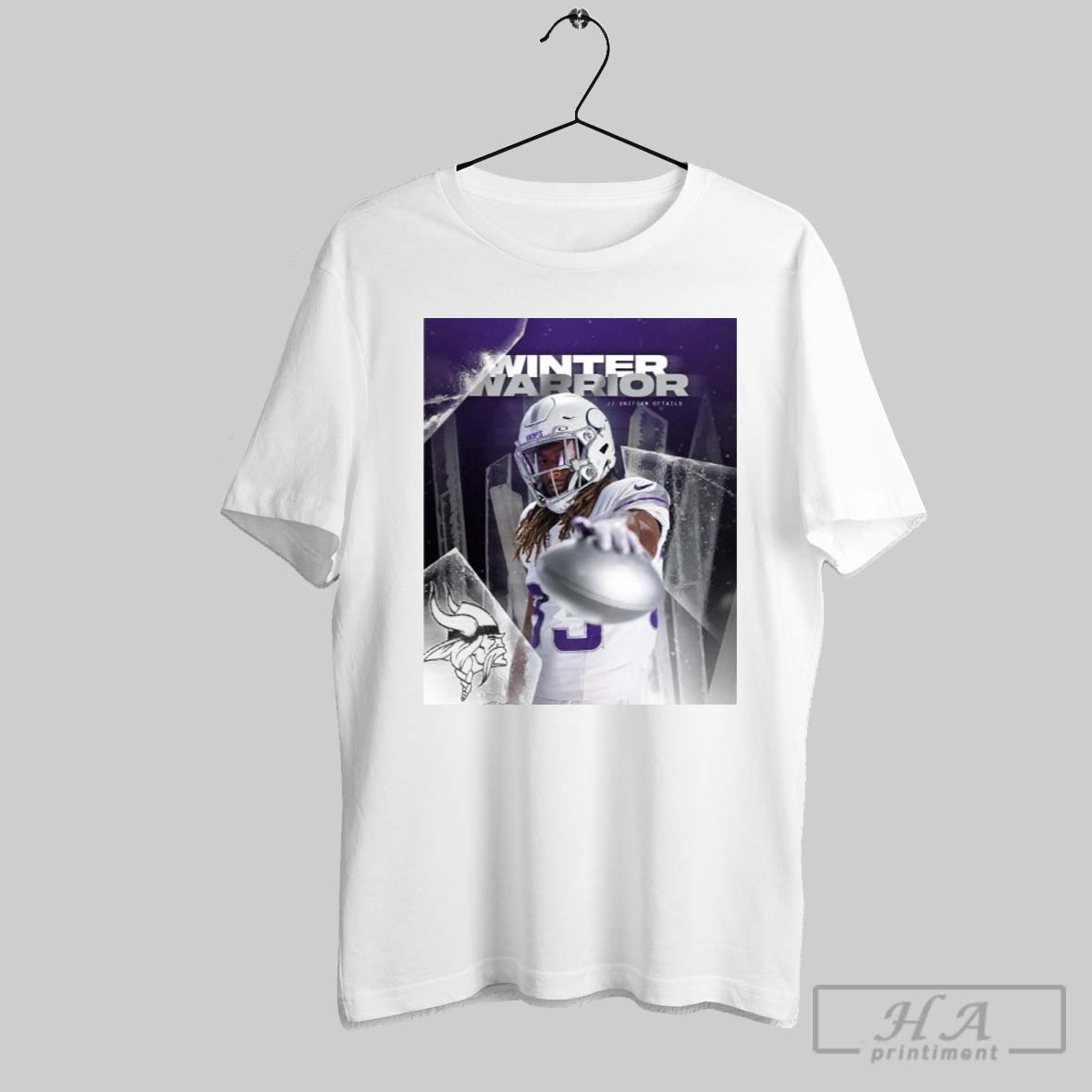 These Details Minnesota Vikings Aaron Jones Winter Warrior Uniform Details 2024 Poster T Shirt Hoodie, Sweatshirt