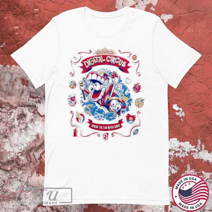 The Amazing Digital Circus Where The Fun Never Ends Carnival T-Shirt Hoodie, Sweatshirt | CoreVibeTees.com