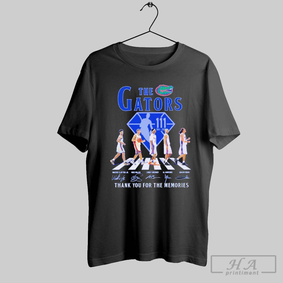 The Florida Gators Basketball 111th 1914 2025 Anniversary Thank You For The Memories Signatures T Shirt Hoodie, Sweatshirt