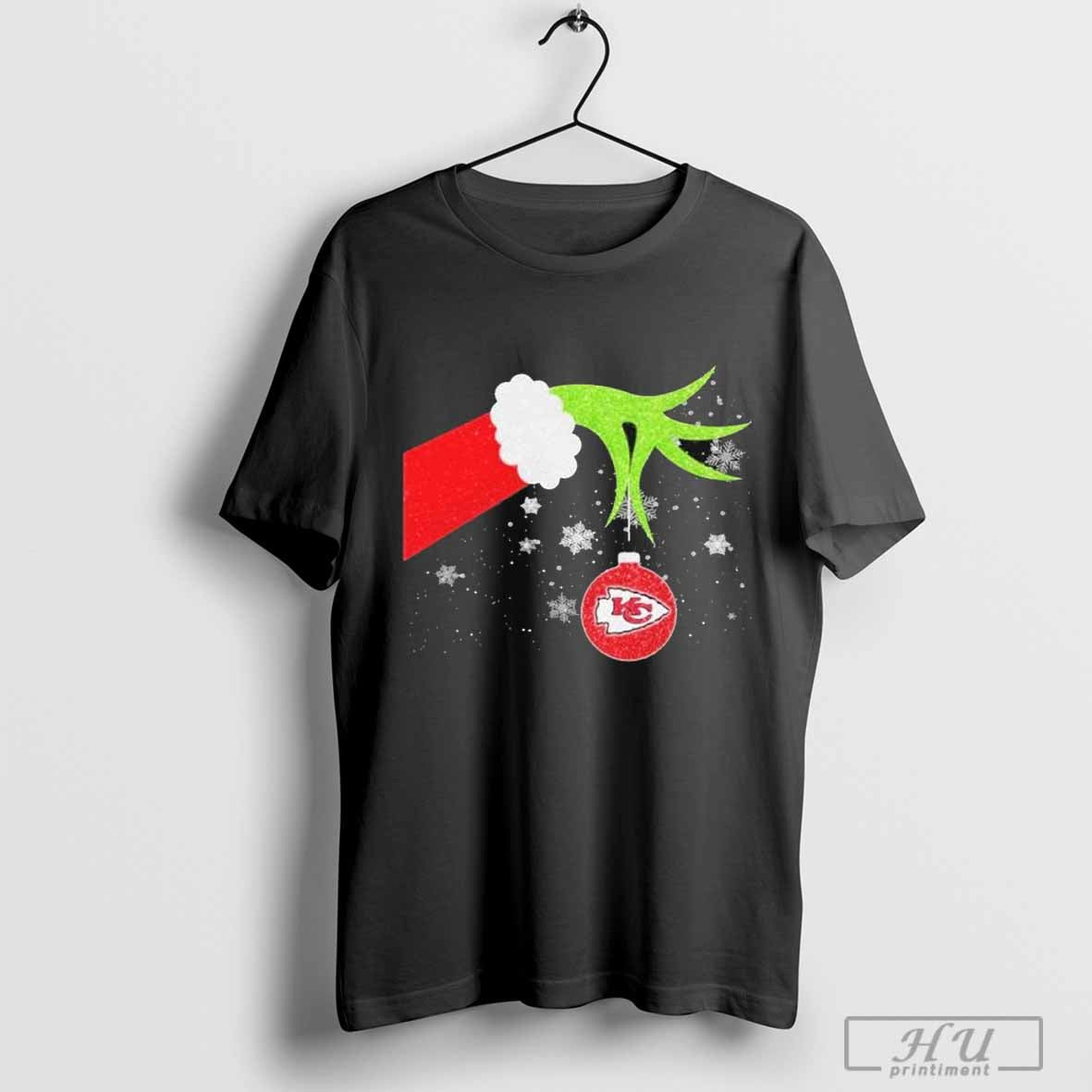 The Grinch X Kansas City Chiefs Ornament Merry Christmas T Shirt Hoodie, Sweatshirt | CoreVibeTees.com