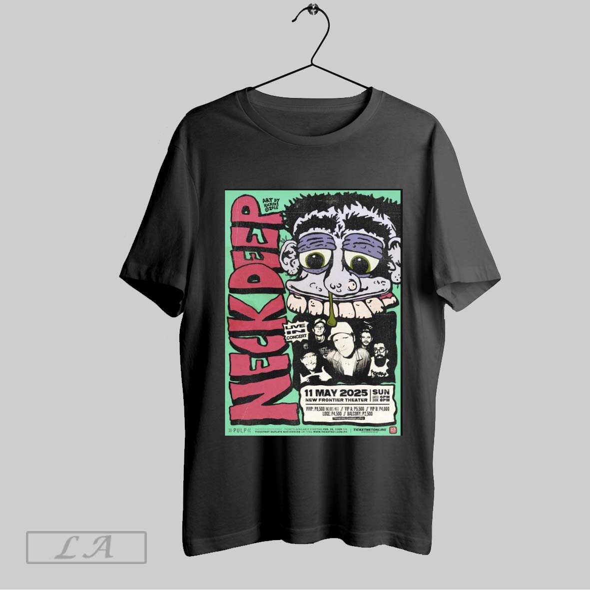 Top Poster Neck Deep Live In Concert May 11 And 13 2025 Philippines And Singapore Sweatshirt T Shirt Hoodie