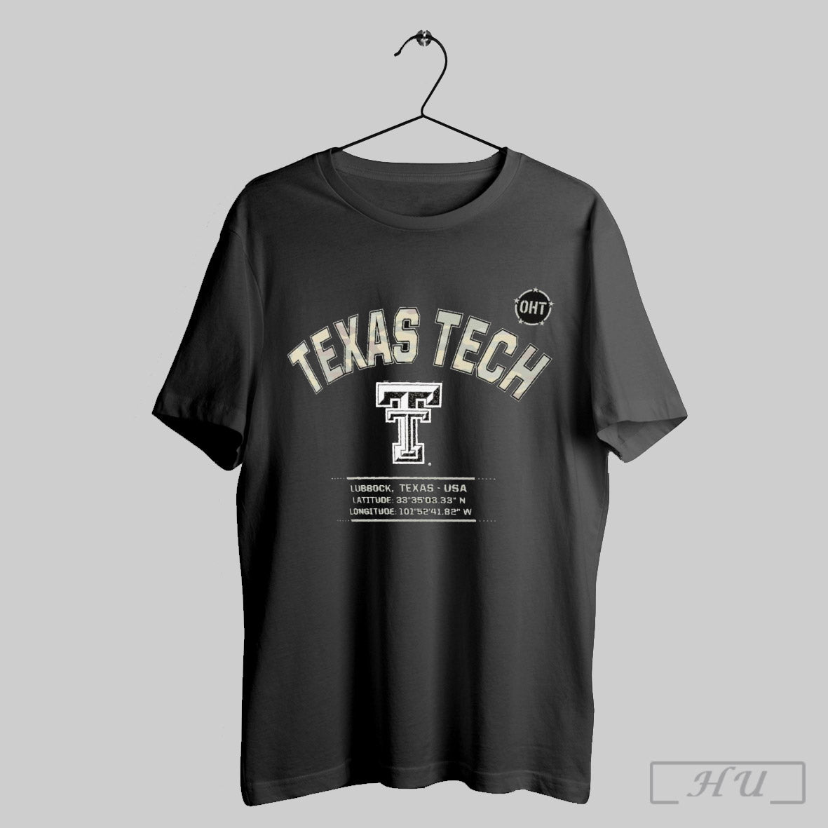 Texas Tech Red Raiders Oht Military Appreciation Stencil Stacked T Shirt Sweatshirt Hoodie | CoreVibeTees.com