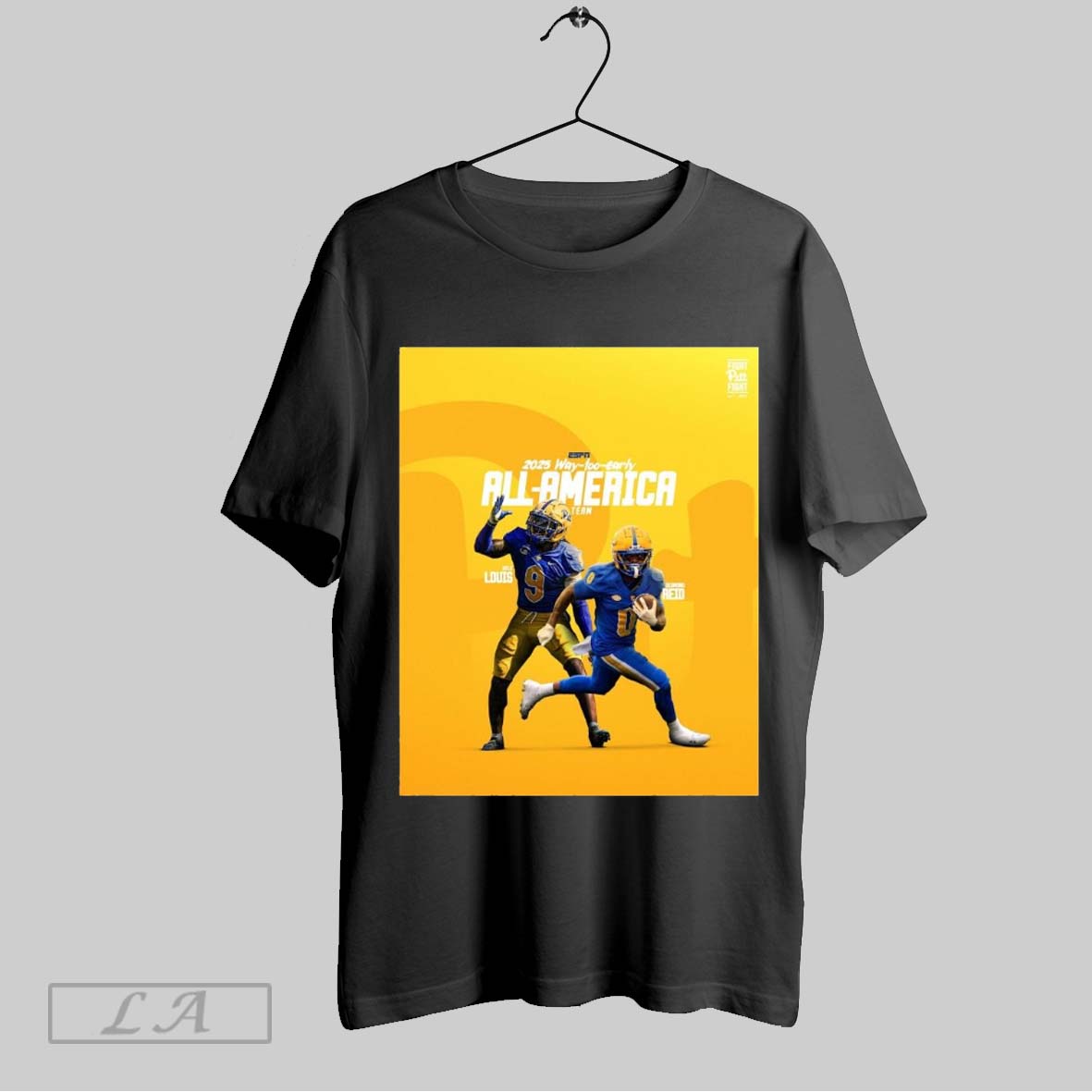 Top 2 Pittsburgh Panthers On Espns 2025 Way Too Early All America Team Kyle Louis Desmond Reid Poster Unisex Sweatshirt T...