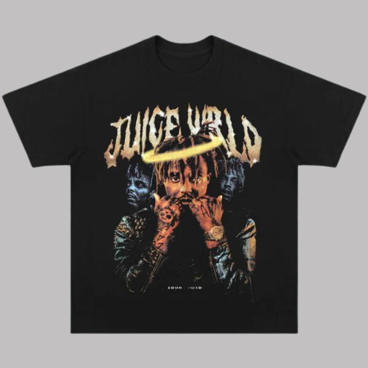 Retro JU1C3 VVRLD T-Shirt, JU1C3 VVRLD Vintage Tee, Music Rap Graphic Tees, Sweatshirt, Unisex Shirt Menswear... (Image 1)
