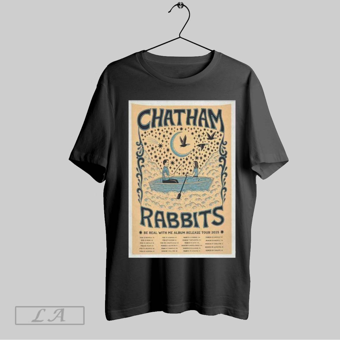 Top Be Real With Me Release Tour 2025 Chatham Rabbits Poster Unisex Sweatshirt T Shirt Hoodie | CoreVibeTees.com