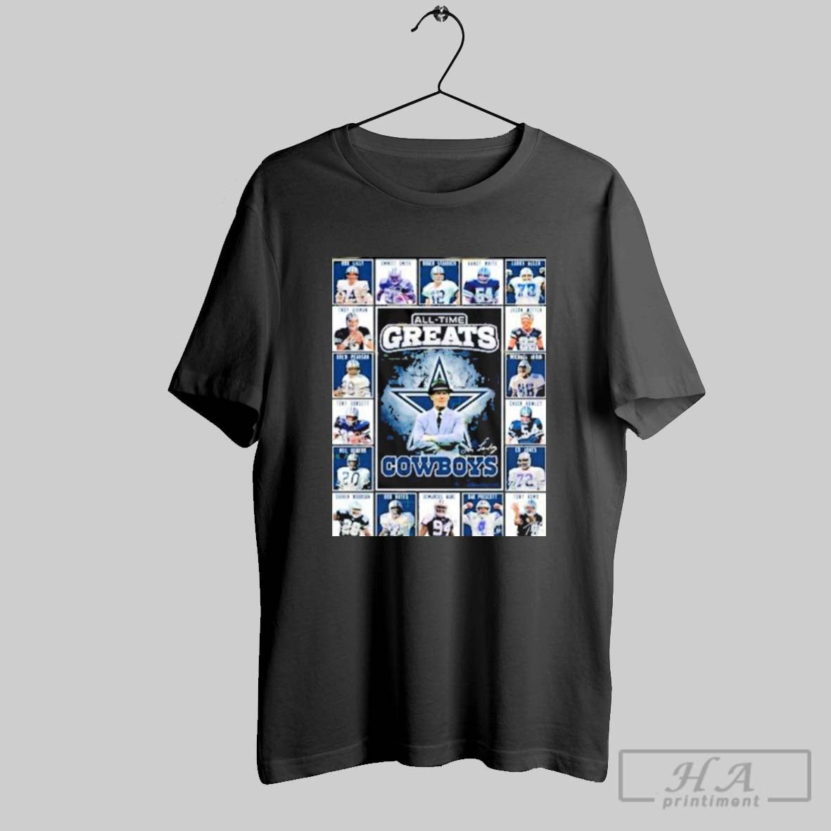 Top All Time Greats Dallas Cowboys Signature Unisex New Shirt Hoodie, Sweatshirt | CoreVibeTees.com