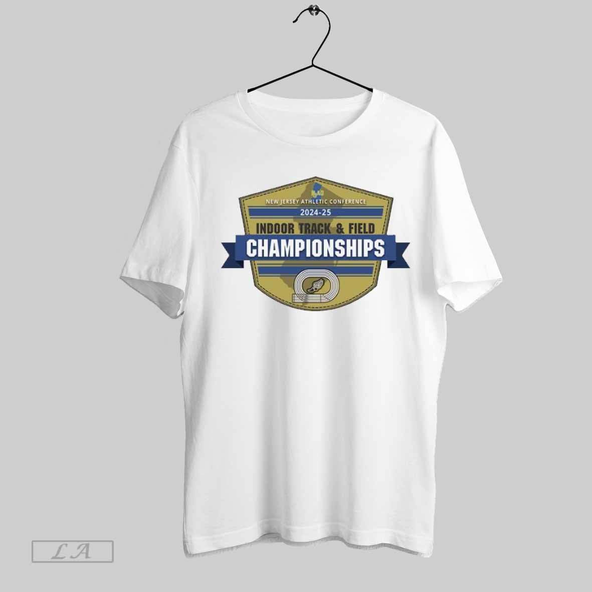 Top 2024 25 Njac Indoor Track And Field Championships Logo T Shirt Sweatshirt Hoodie Shirt | CoreVibeTees.com