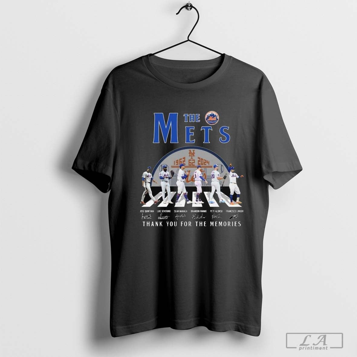 The New York Mets 62 Years 1962-2024 Thank You For The Memories Signatures Shirt Hoodie, Sweatshirt | CoreVibeTees.com